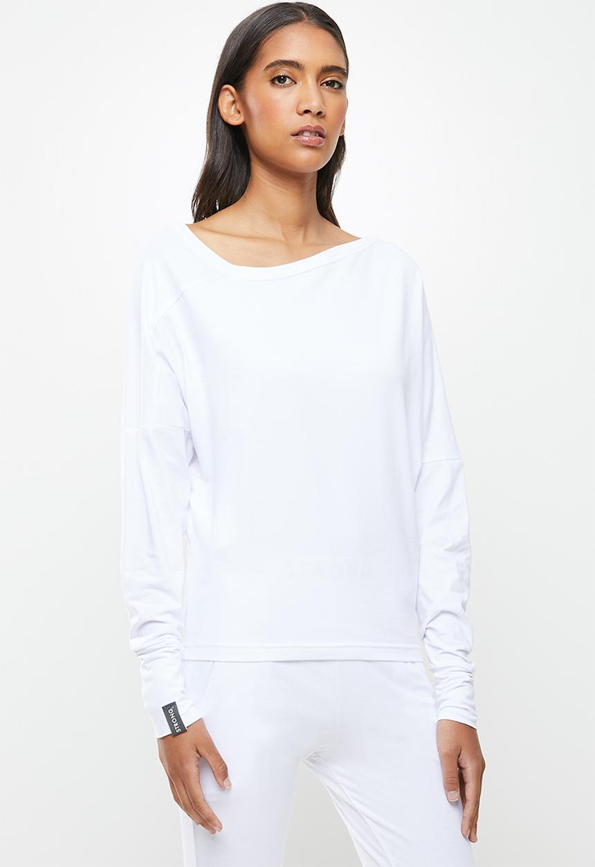 STRONG by T-Shirt Bed Co. - Cold shoulder top - white