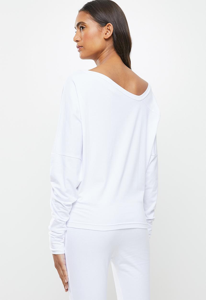 STRONG by T-Shirt Bed Co. - Cold shoulder top - white