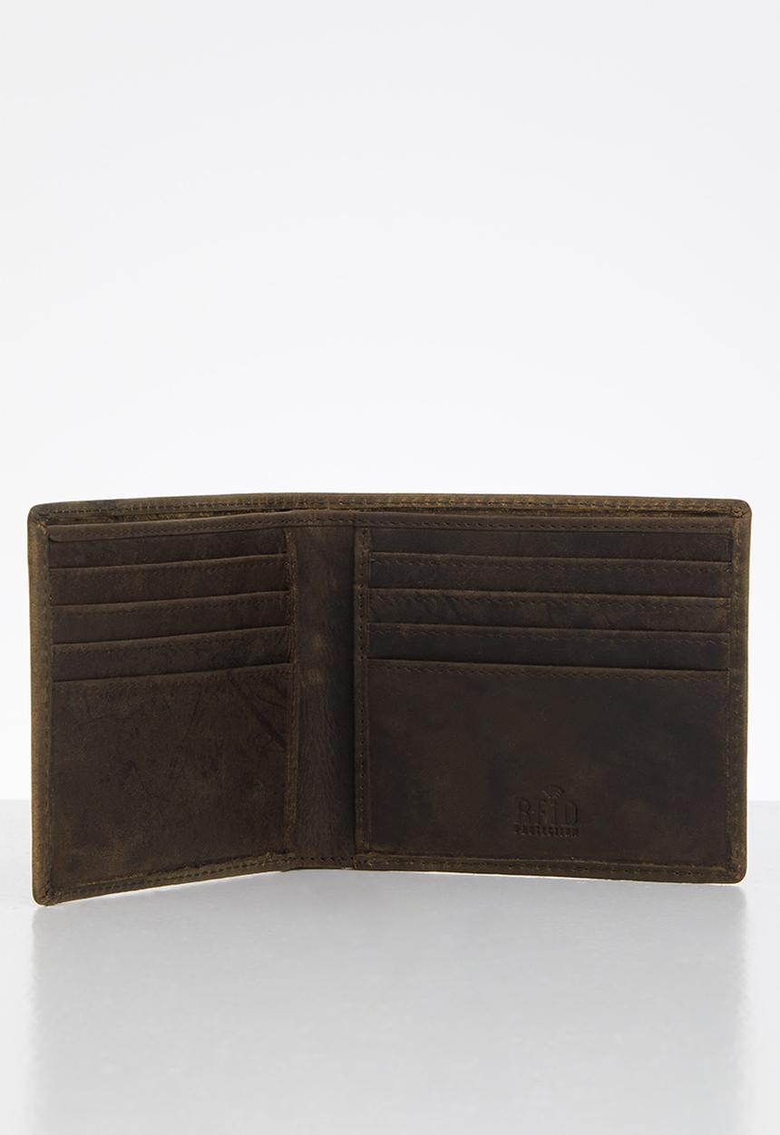 POLO - Hamada credit card billfold - brown
