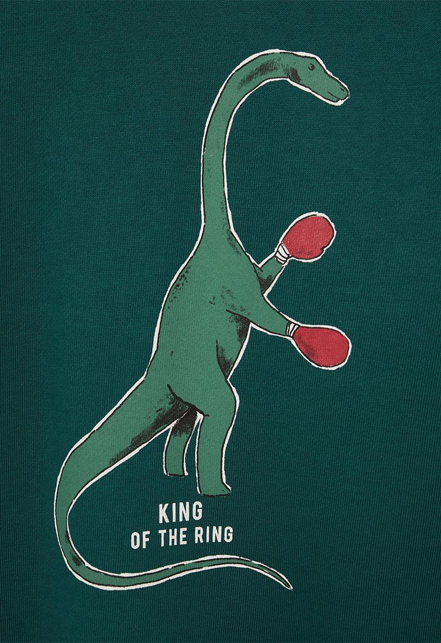 MANGO - Wording sweatshirt - green