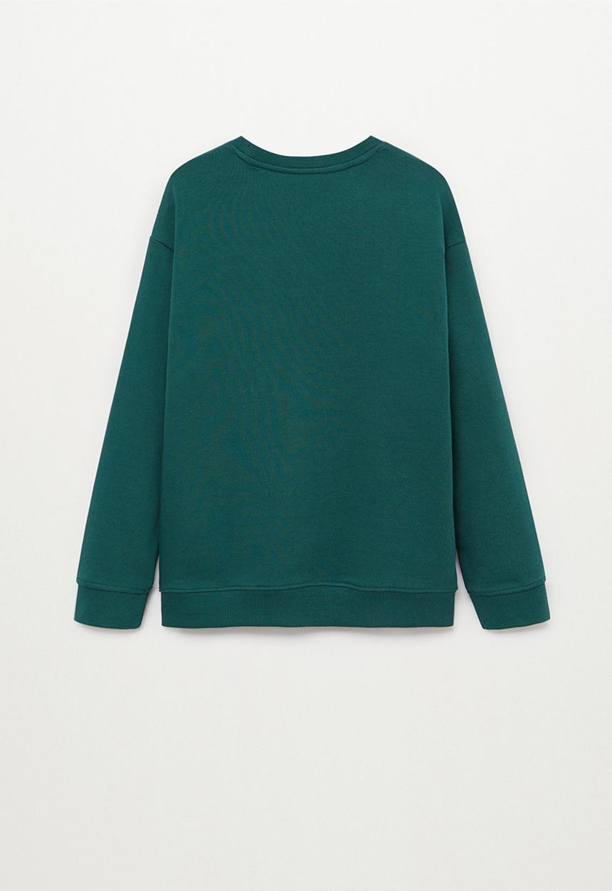 MANGO - Wording sweatshirt - green