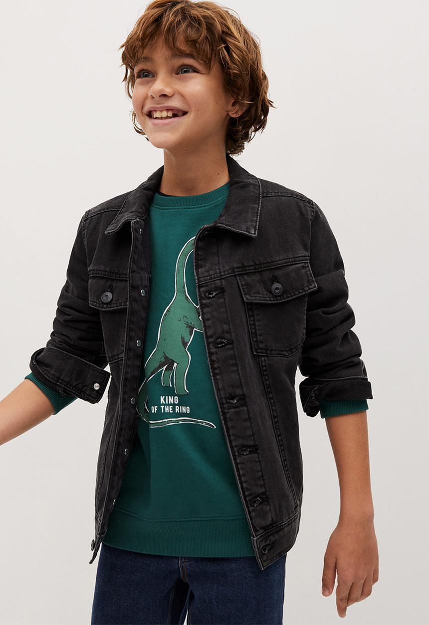 MANGO - Wording sweatshirt - green