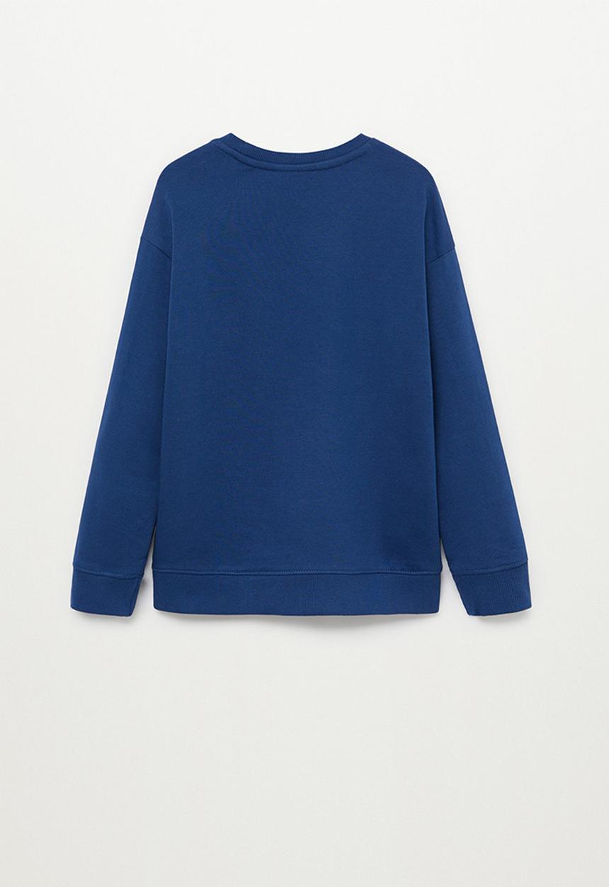 MANGO - Wording sweatshirt - bright blue