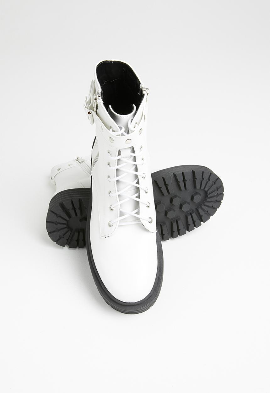Z_Code_Z - Quinn biker boot - white