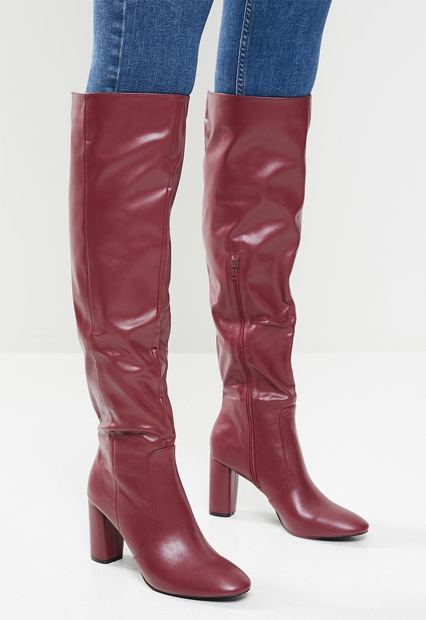 Superbalist - Jiyan knee-high boot - burgundy