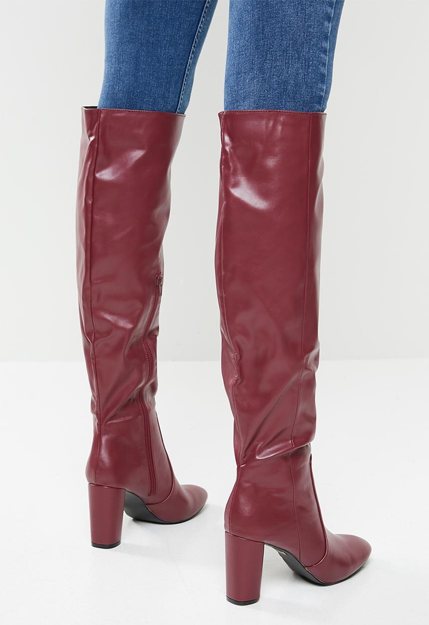 Superbalist - Jiyan knee-high boot - burgundy
