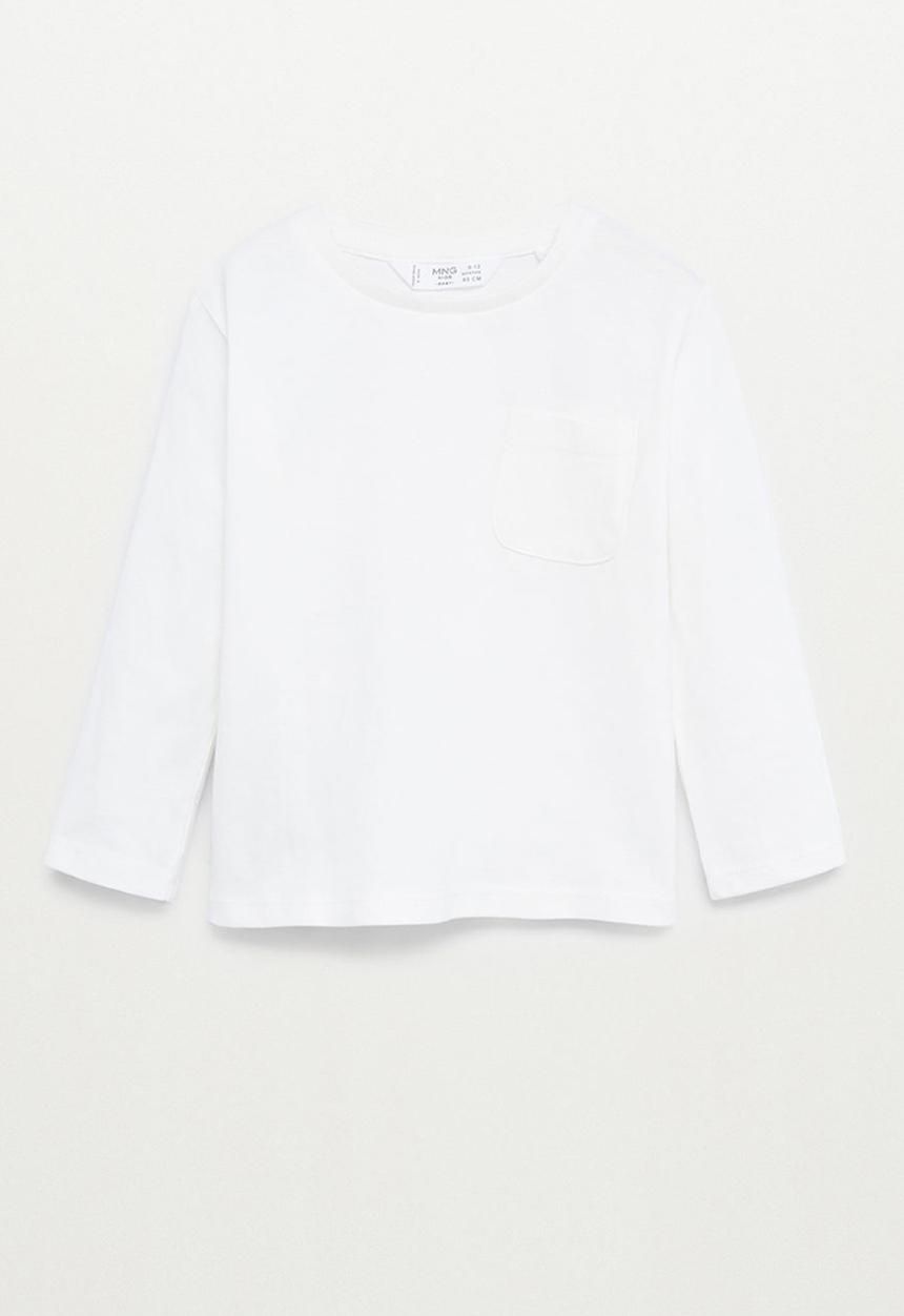 MANGO - Marcos long sleeve tee - natural