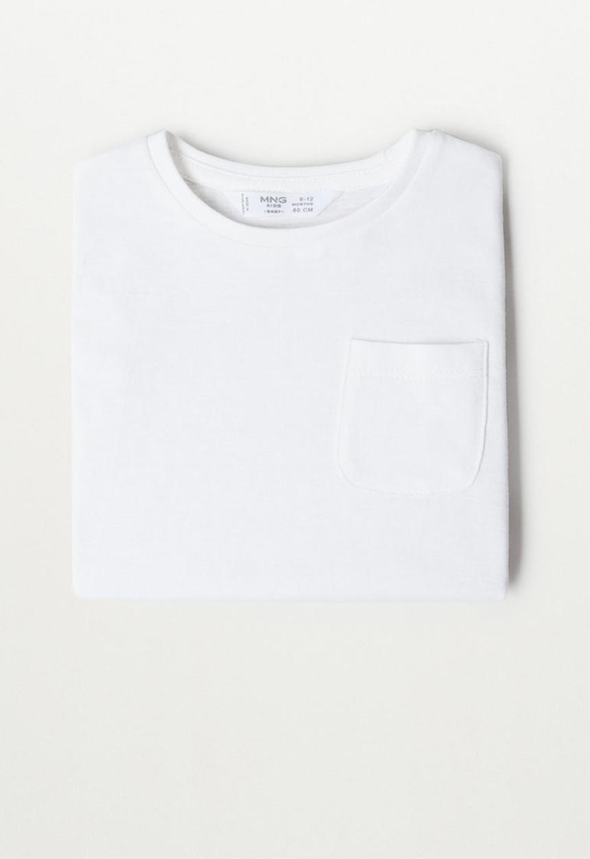 MANGO - Marcos long sleeve tee - natural
