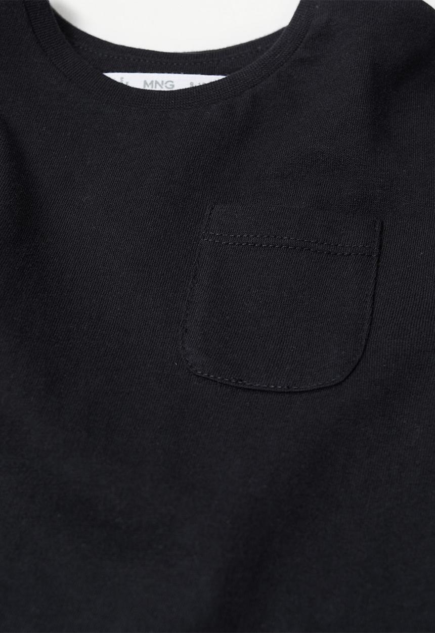 MANGO - Marcos long sleeve tee - black
