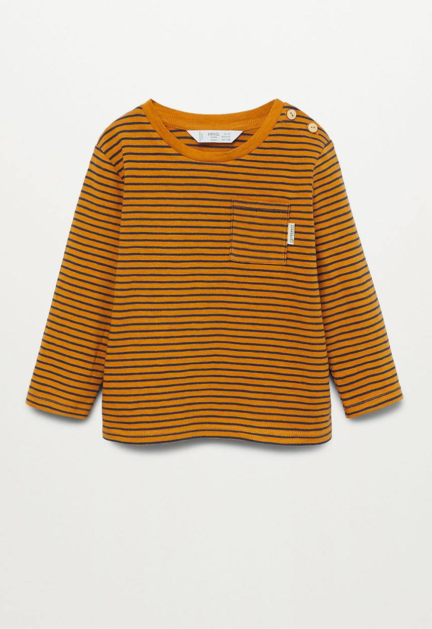 MANGO - Ivan long sleeve tee - bright yellow