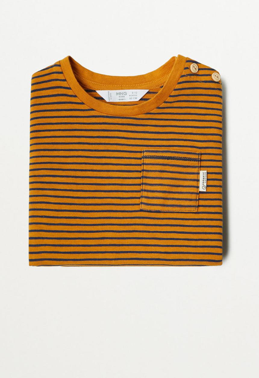 MANGO - Ivan long sleeve tee - bright yellow