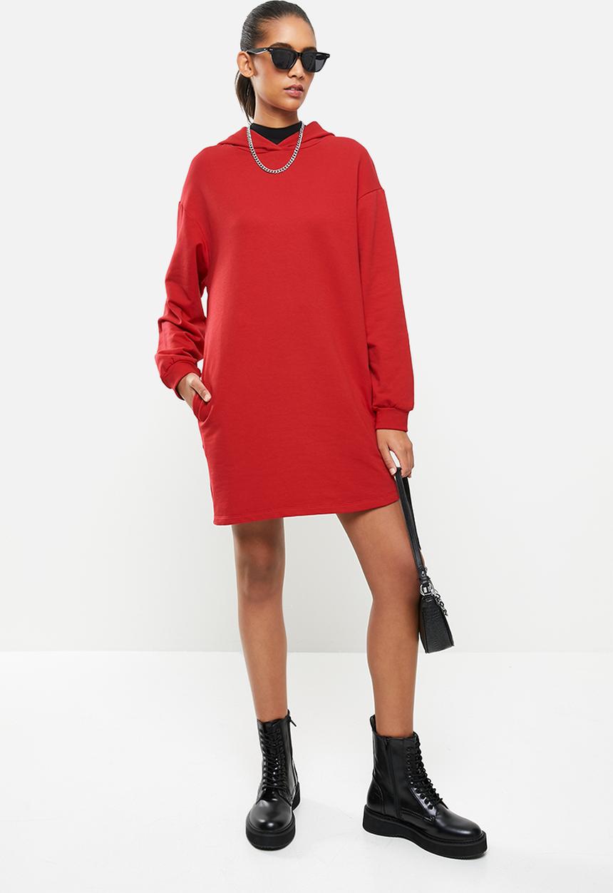 Blake - Hoodie dress - red