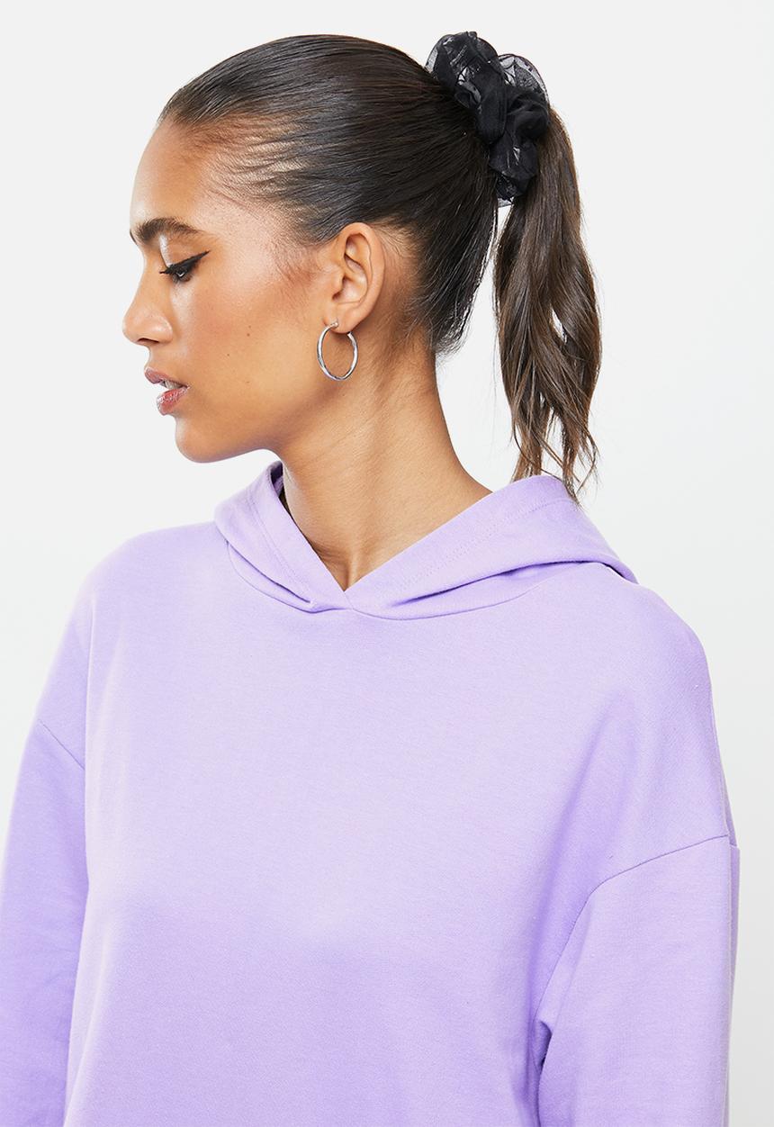 Blake - Hoodie dress - deep lilac
