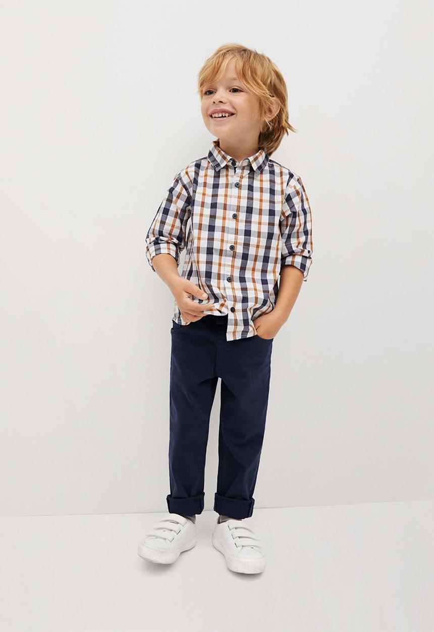 MANGO - Cord trousers - navy