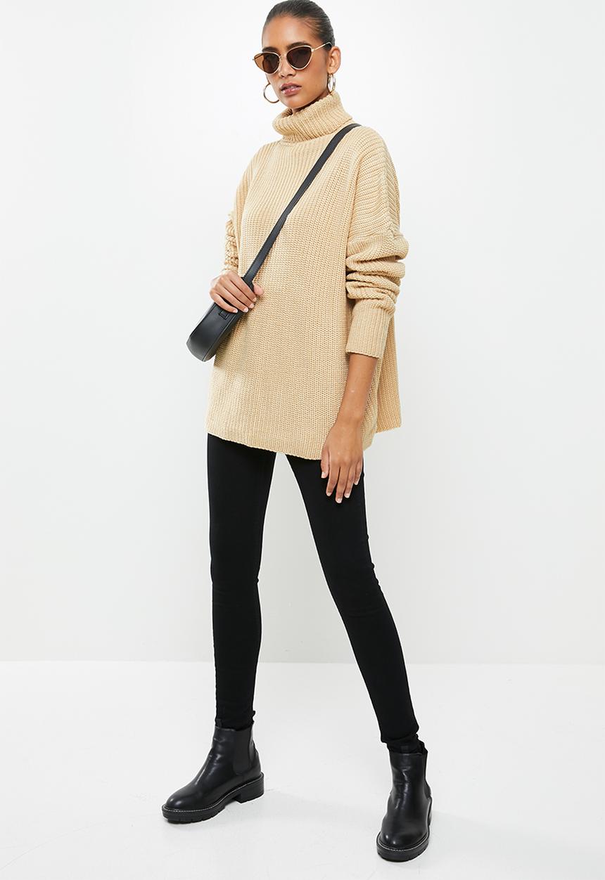 Glamorous - Roll neck jumper- oatmeal
