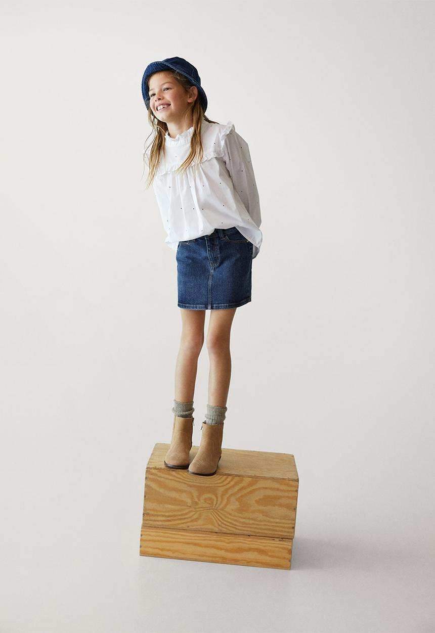 MANGO - Sue skirt - blue