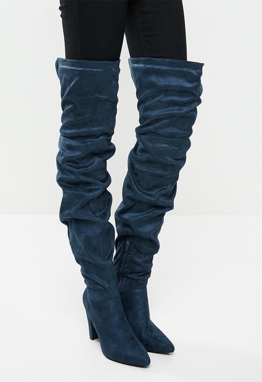 Madison® - Zara rouched over the knee boot - teal