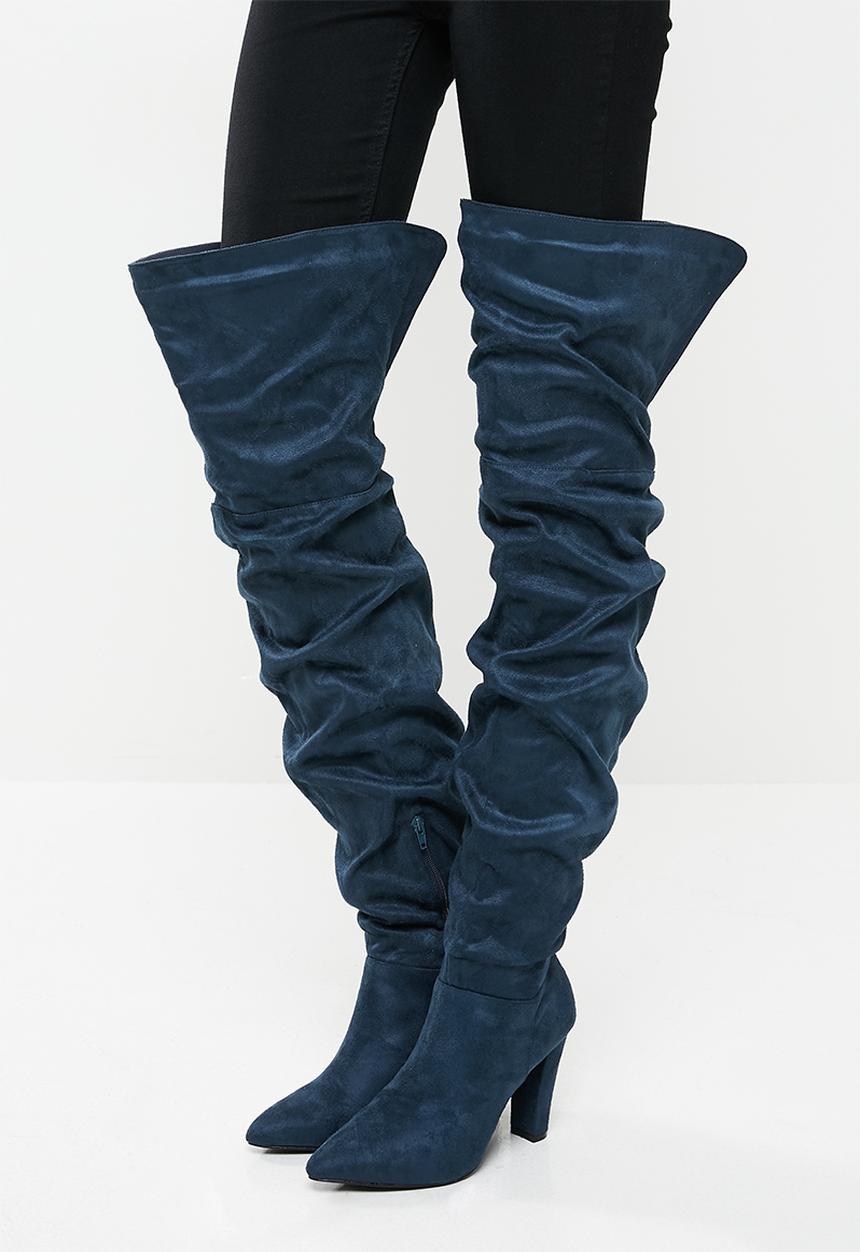Madison® - Zara rouched over the knee boot - teal