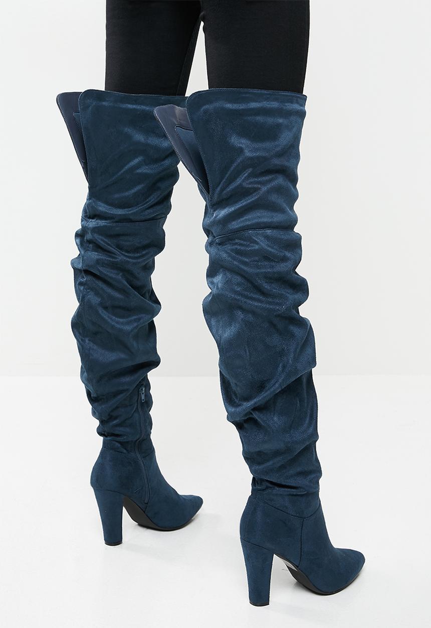 Madison® - Zara rouched over the knee boot - teal