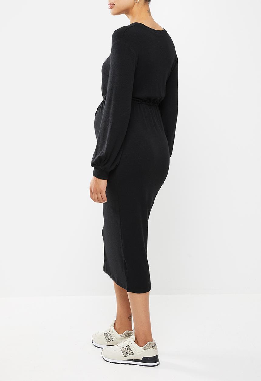 Superbalist - Nursing drawstring dress - black