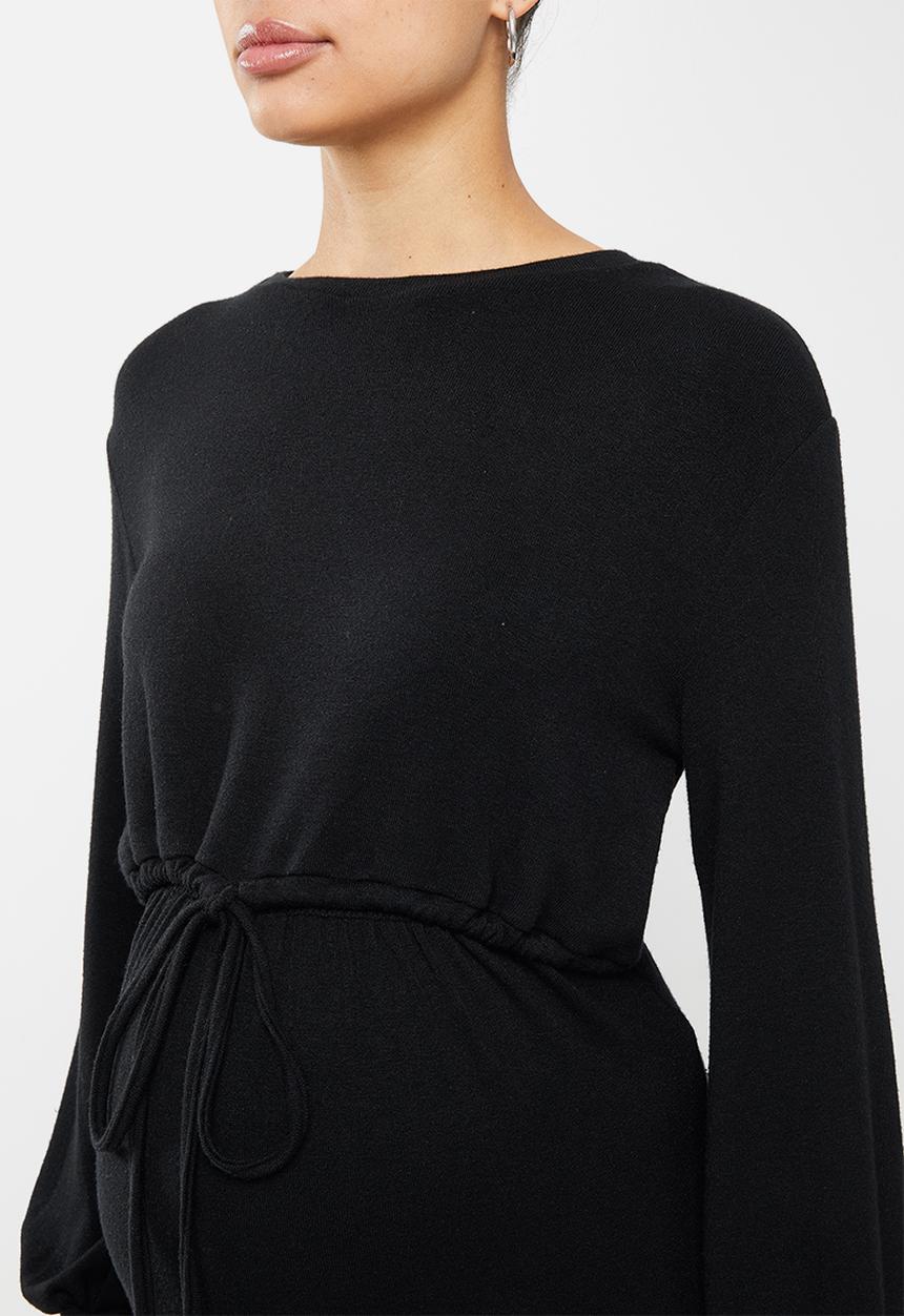 Superbalist - Nursing drawstring dress - black