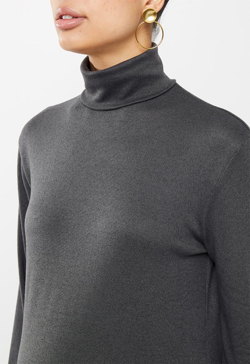 Superbalist - Roll neck midi - charcoal