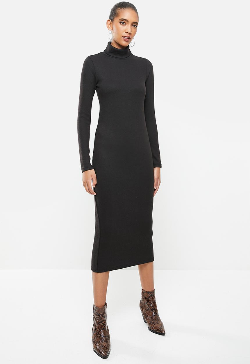 Glamorous - Stripe dress- black