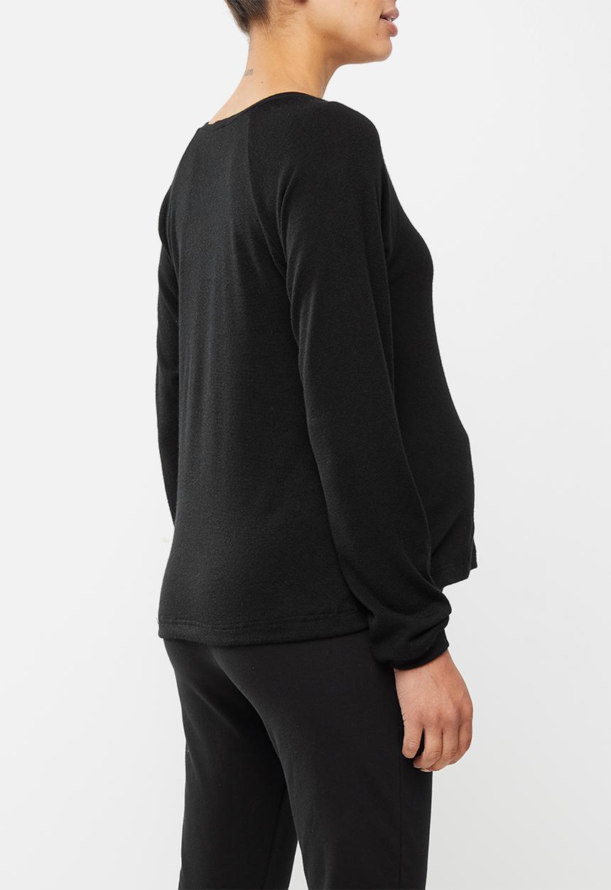 Superbalist - Soft long sleeve reglan tee - black