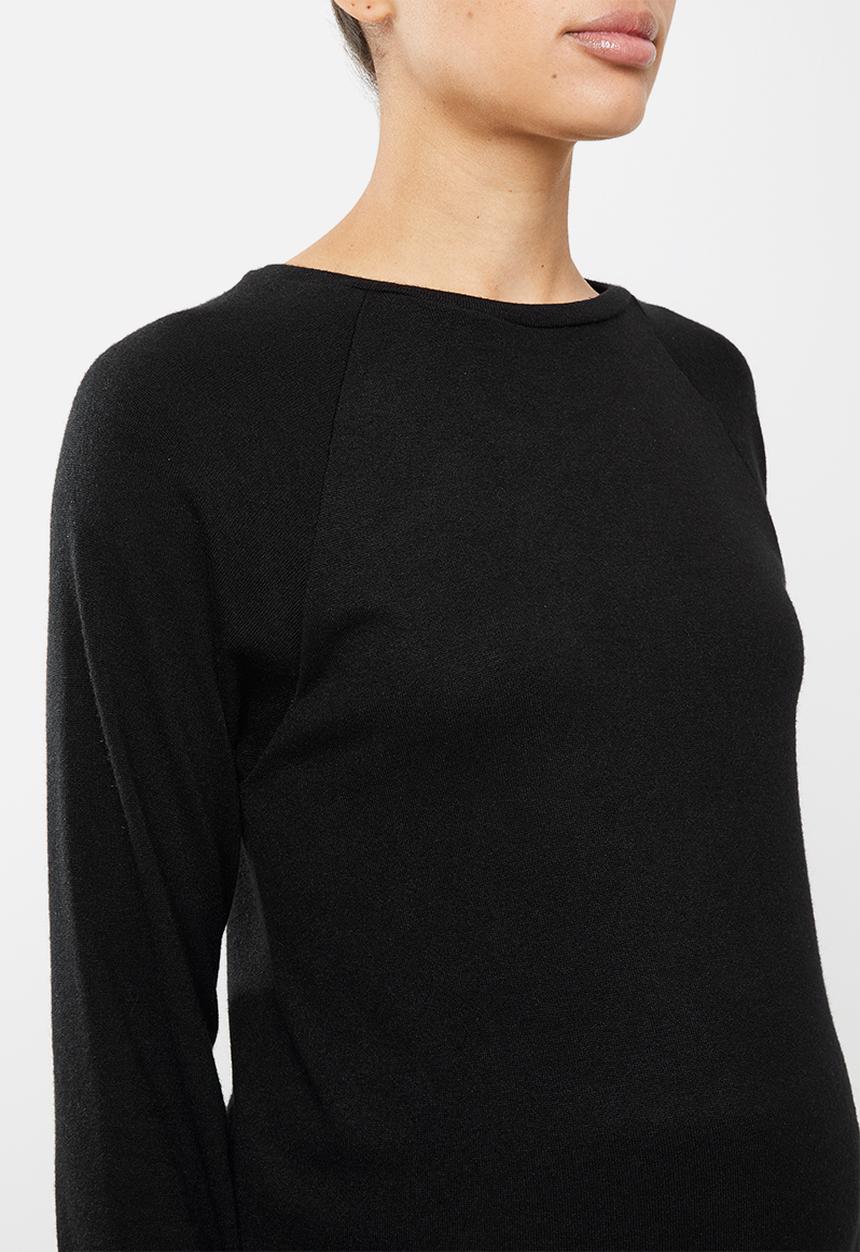 Superbalist - Soft long sleeve reglan tee - black