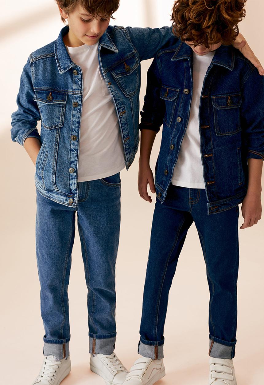 MANGO - Boys regular fit jeans - medium blue