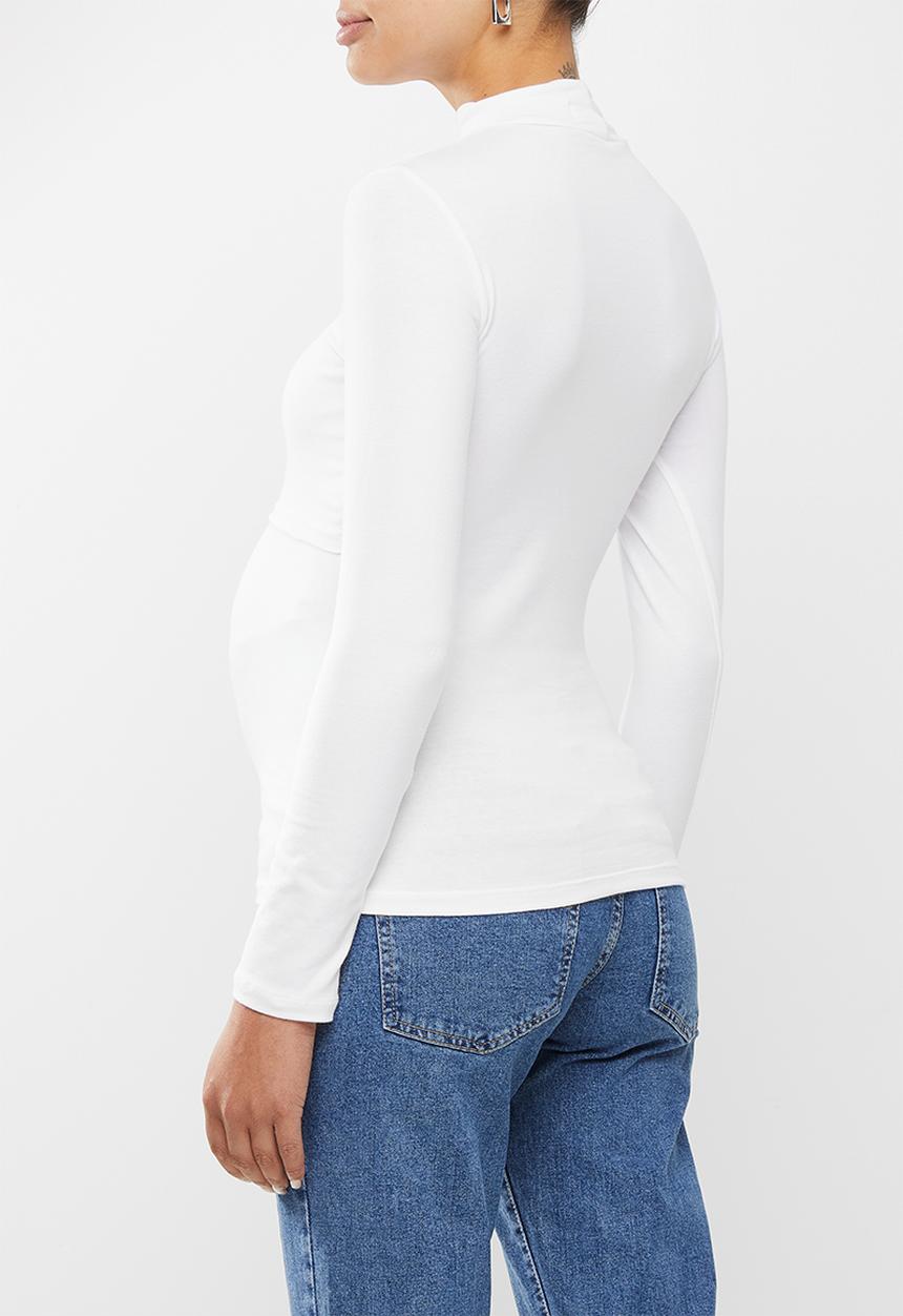 Superbalist - Feeding funnel neck tee - white