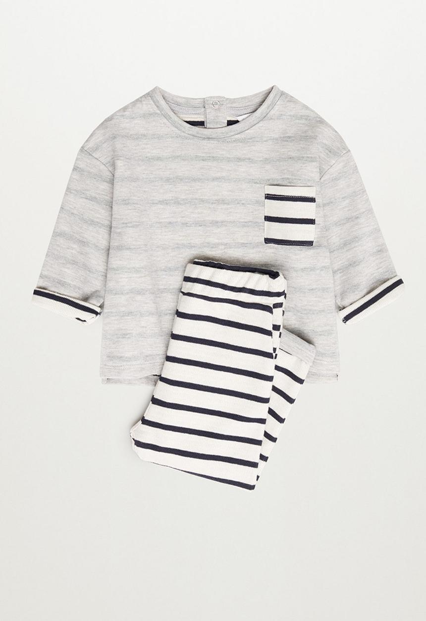 MANGO - Pepepant trousers - white & navy