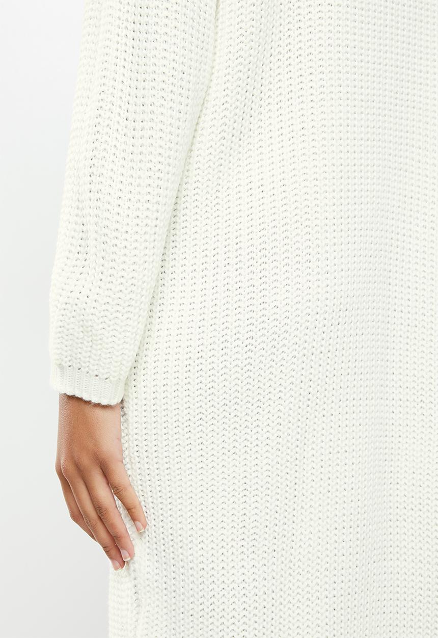 Glamorous - Knitted midi  jumperdress - cream