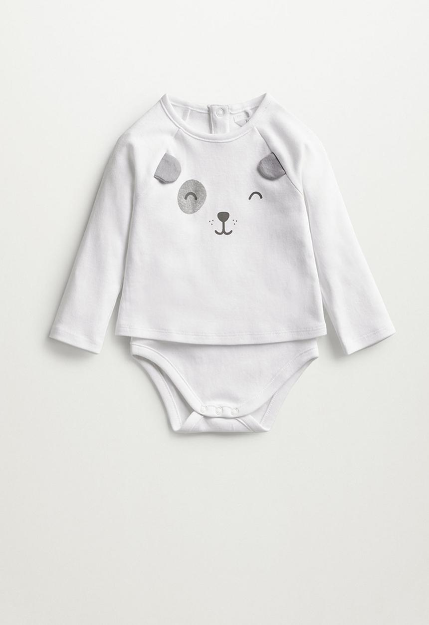 MANGO - Cara long sleeve tee - white