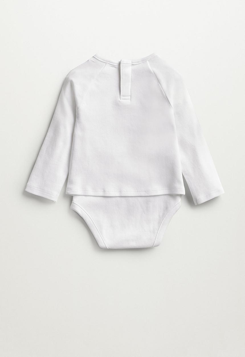 MANGO - Cara long sleeve tee - white