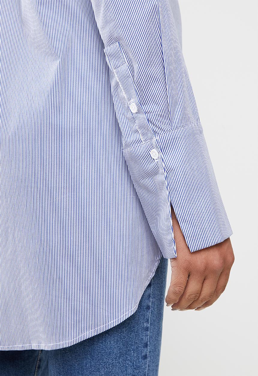 Superbalist - Oversized shirt - blue & white 