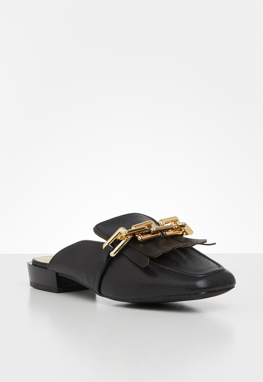 Z_Code_Z - Avan wider fit chain mule - black 
