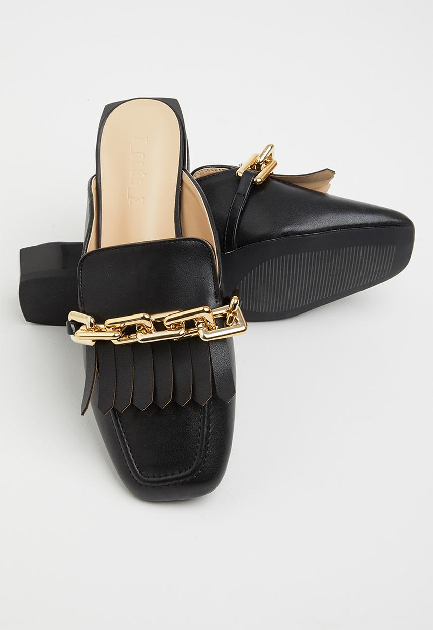 Z_Code_Z - Avan wider fit chain mule - black 