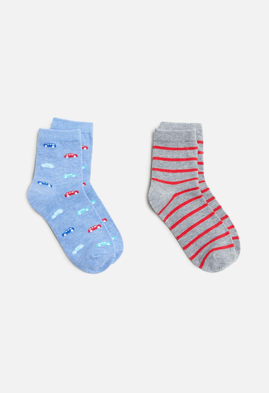 MANGO - Cars 2-pack socks - multi