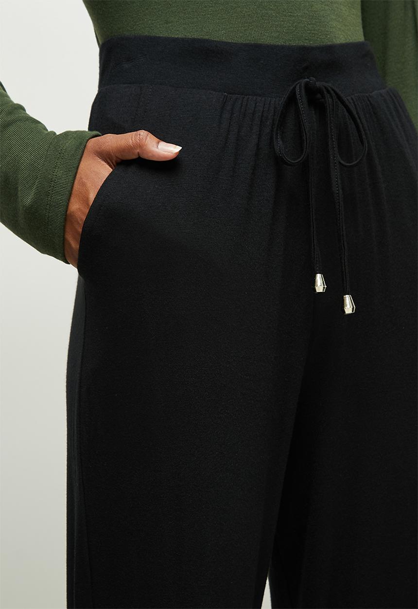 edit - Knit toggle jogger - black