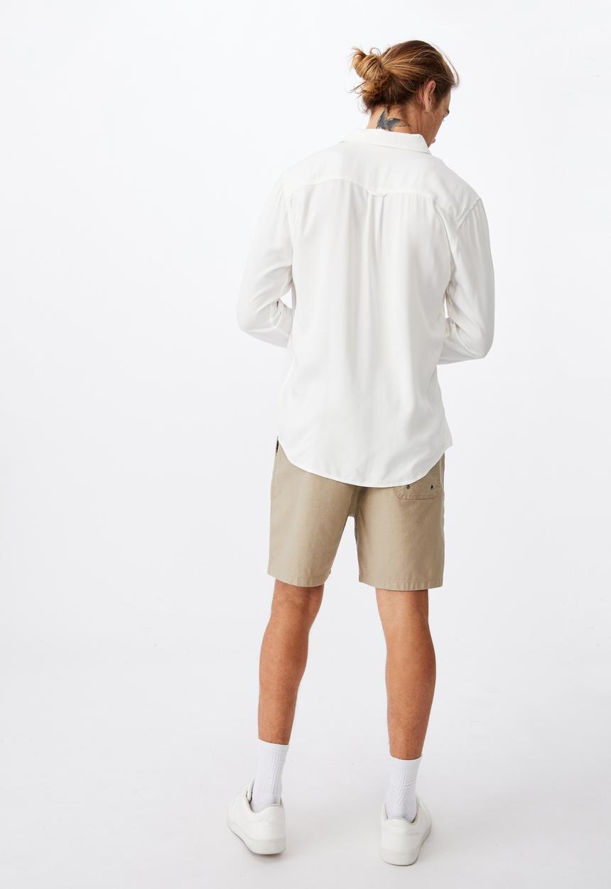 Cotton On - Cayman long sleeve shirt - white