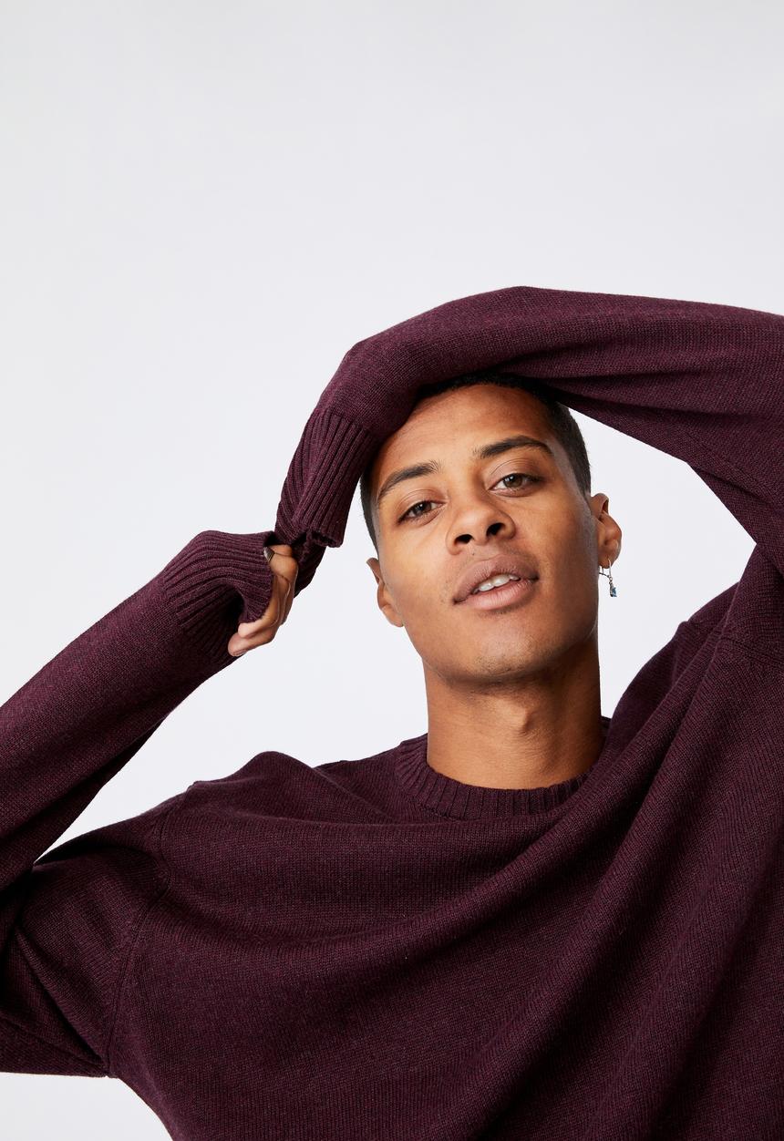 Cotton On - Crew knit - burgundy
