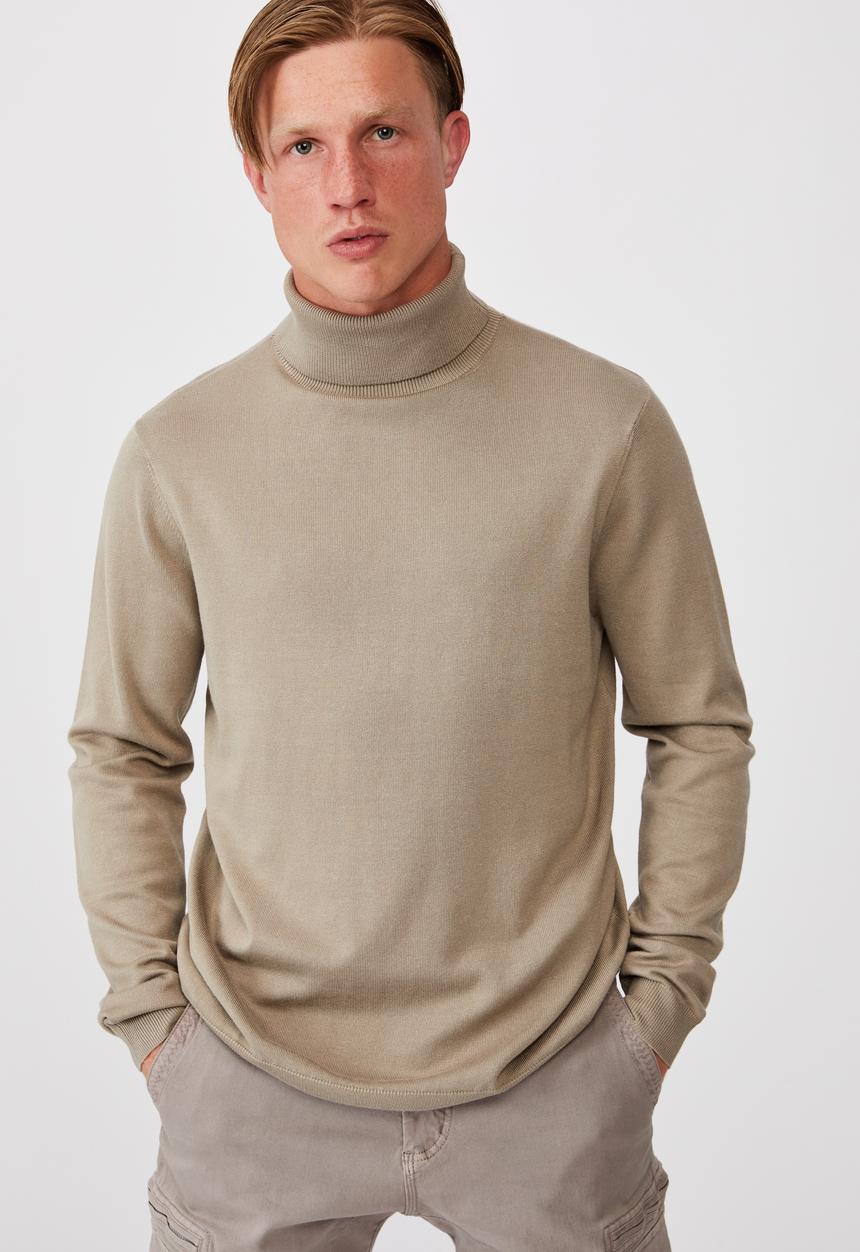 Cotton On - Roll neck sweater - taupe