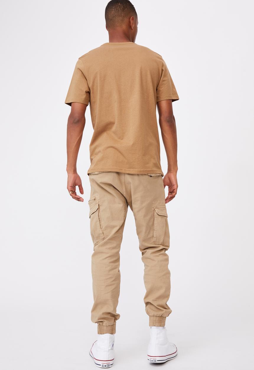 Cotton On - Essential crew T-shirt - camel