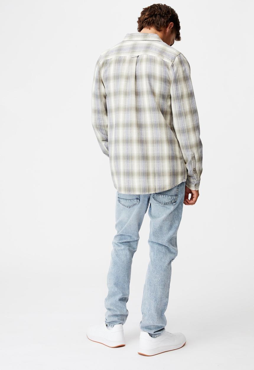 Cotton On - Washed long sleeve check shirt - multi
