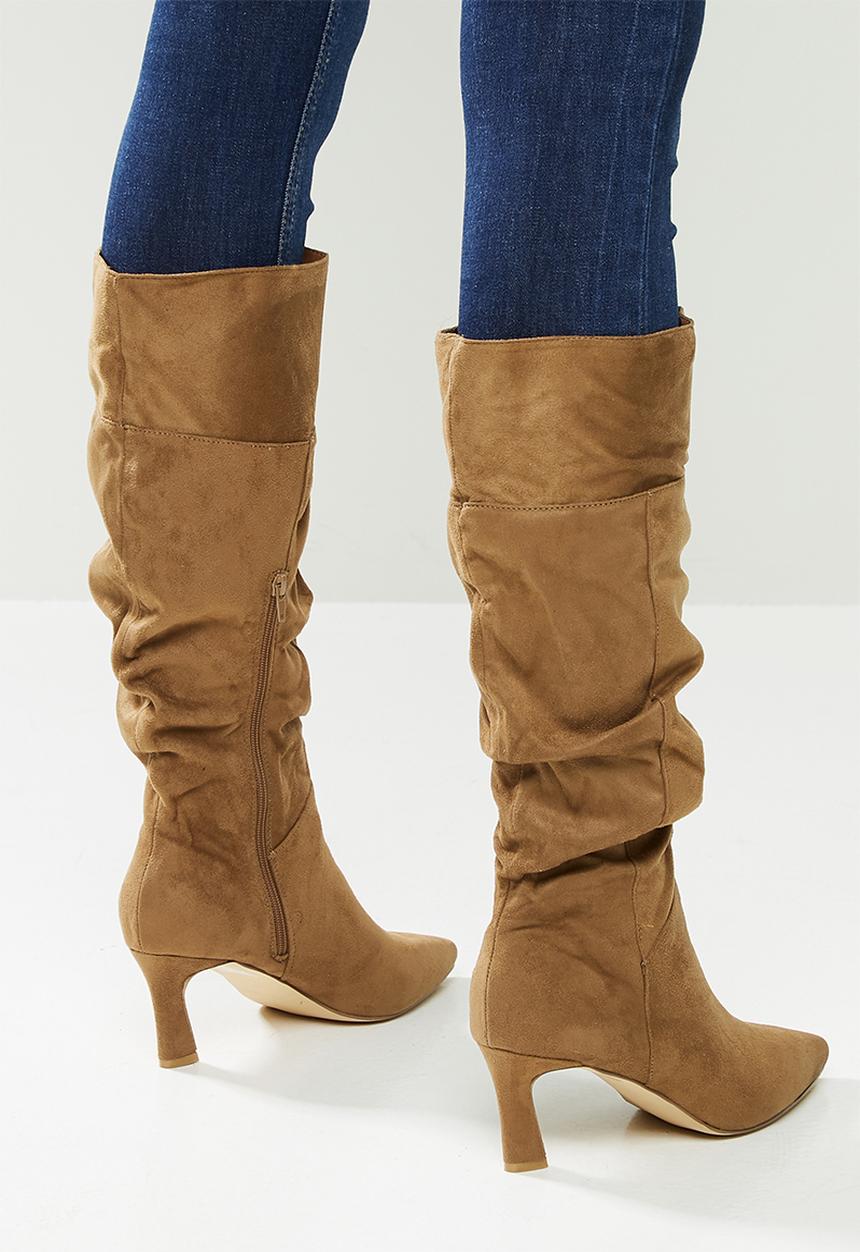 Madison® - Tiffany ruched boot - brown 