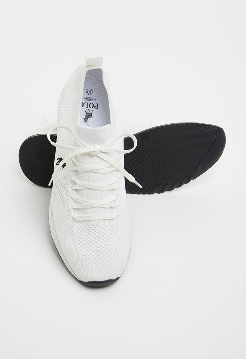 POLO - Gavin knit sneaker - white