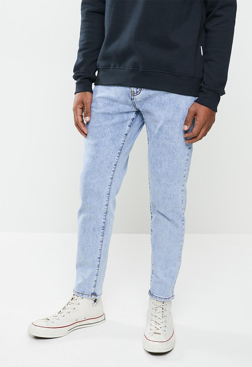 Jonathan D - 5 pocket denim jeans relaxed tapered fit - stonewash blue