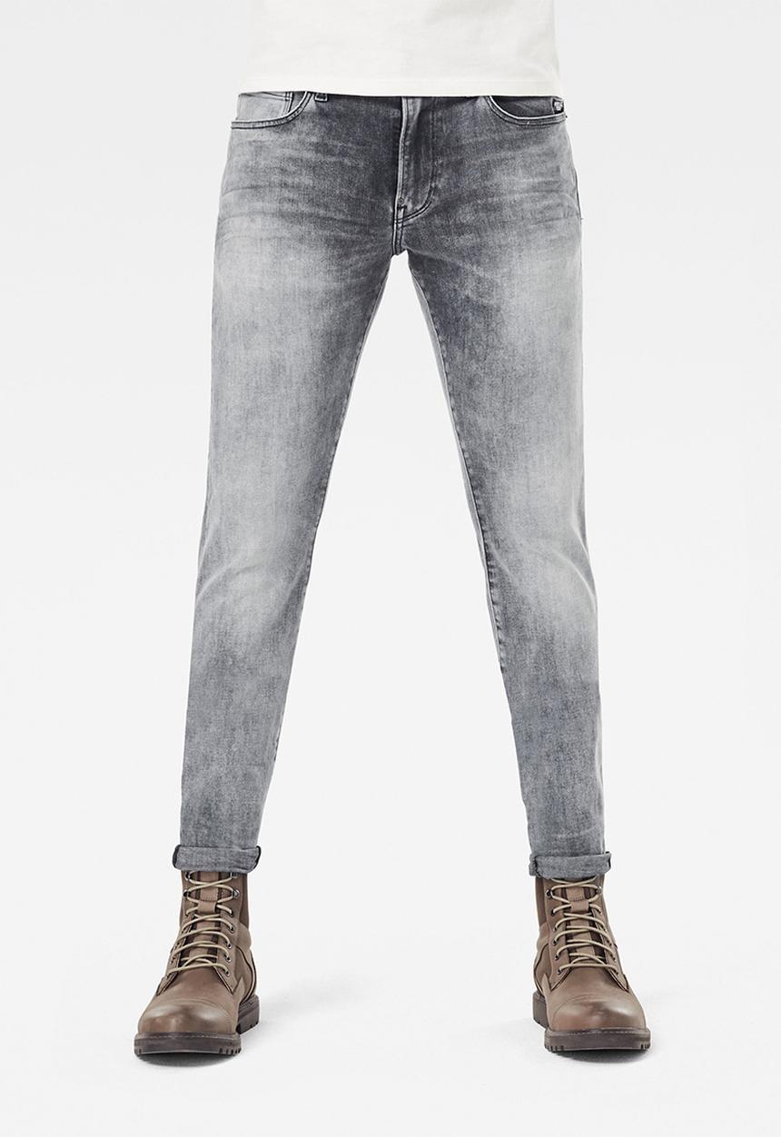 G-STAR - Revend skinny elto black superstretch jeans - faded seal grey