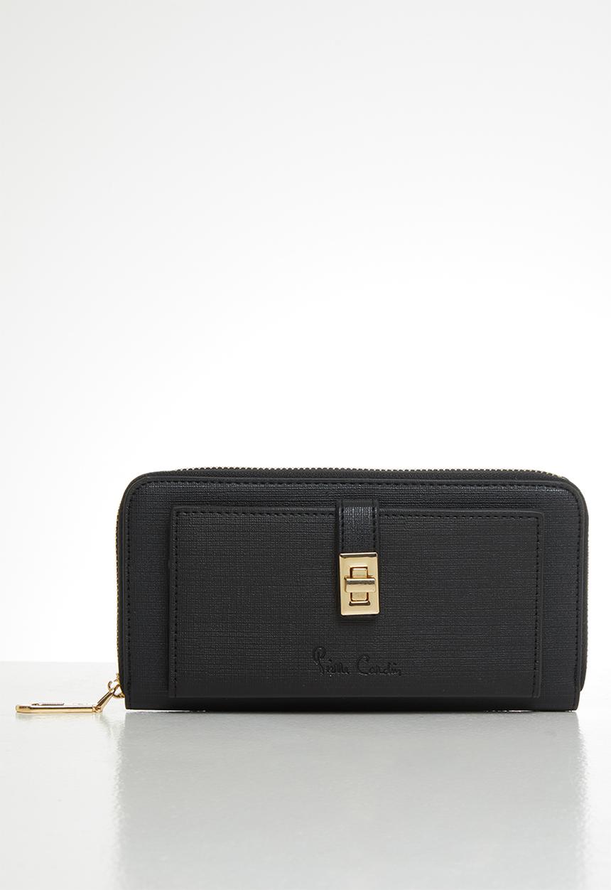 Pierre Cardin - Zanele zip-around purse  - black